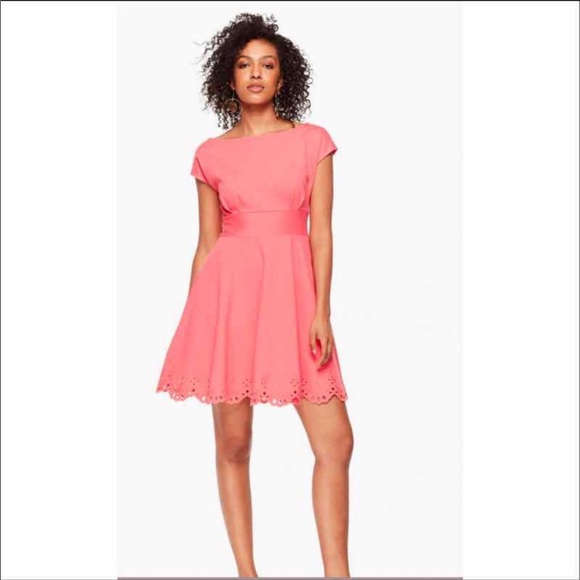 Kate Spade Eyelet Ponte Fiorella Dress 